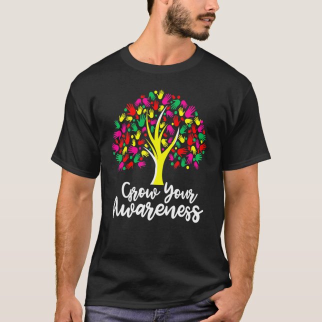 T-shirt Développez votre conscience Autism Hand Tree pour  (Devant)