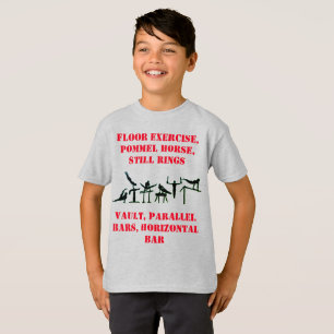 T-Shirt d'événements de gymnastique garçons avec s