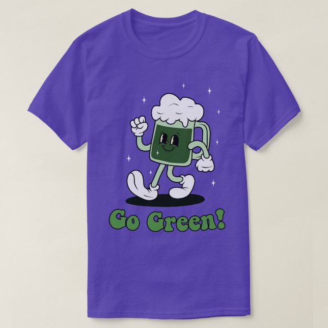 T-shirt Devenez écolo de bière verte (Design devant)