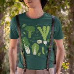 T-shirt DEVENEZ ÉCOLO ! Légumes verts feuillus | Légumes m<br><div class="desc">Cute caricature légumes verts. Bok choy, petits pois, brocoli et navet. DEVENEZ ÉCOLO ! Vert feuillu ! Un t-shirt drôle pour les gens en bonne santé. Idéal pour les jardiniers, les fermiers bio, les chefs et les nutritionnistes. Visitez le Doodle World de Jenn pour plus de t-shirts cool et des...</div>
