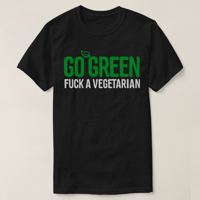 T-shirt Devenez écolo un végétarien drôle végétarien végét (Design devant)