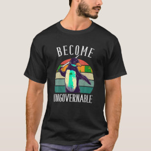 T-shirt Devenez un mème ingouvernable amusant Penguin mème