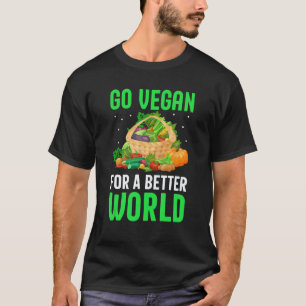 T-shirt Devenez Végan Pour Un Monde Meilleur I Végétalien