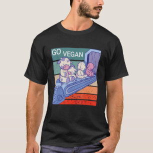 T-shirt Devenez végétalien, pauvres Animaux