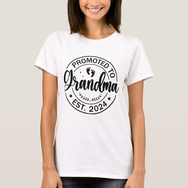 T-shirt Devenir grand-mère 2024 Annonce de grossesse (Devant)