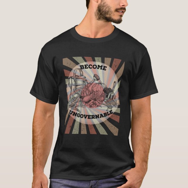 T-shirt Devenir ingouvernable Résistance Homestead Choisis (Devant)