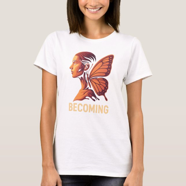T-shirt Devenir Lumière – Conception de Métamorphose Humai (Devant)
