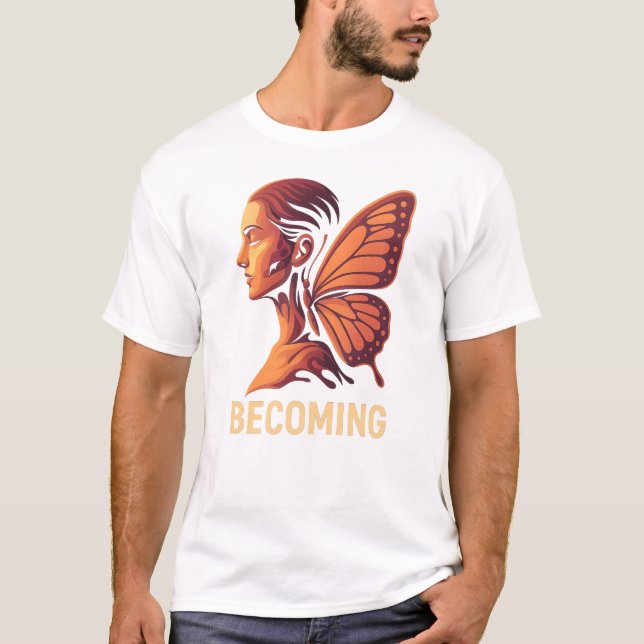 T-shirt Devenir Lumière – Conception de Métamorphose Humai (Devant)