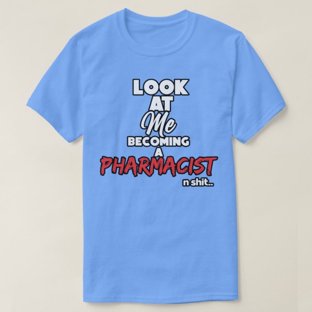 T-shirt Devenir un pharmacien Diplôme 1 (Design devant)