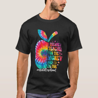 T-shirt Devenu Enseignant Enseignant Secondaire Retour À