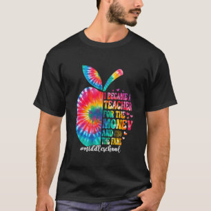 T-shirt Devenu Professeur D'enseignement Au Collège Retour