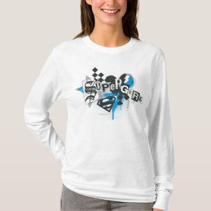 T-shirt Déversements et éclaboussures de supergirl
