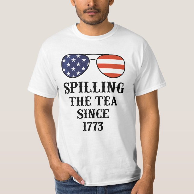 T-shirt Déverser le thé depuis 1773 (Devant)