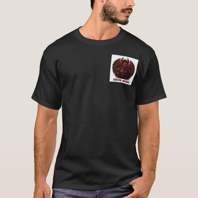 T-Shirt Devil Angel Esports : Design Aura de Sang (Devant)