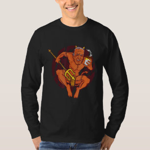 T-shirt Devil Boire du café chaud Boire du café chaud