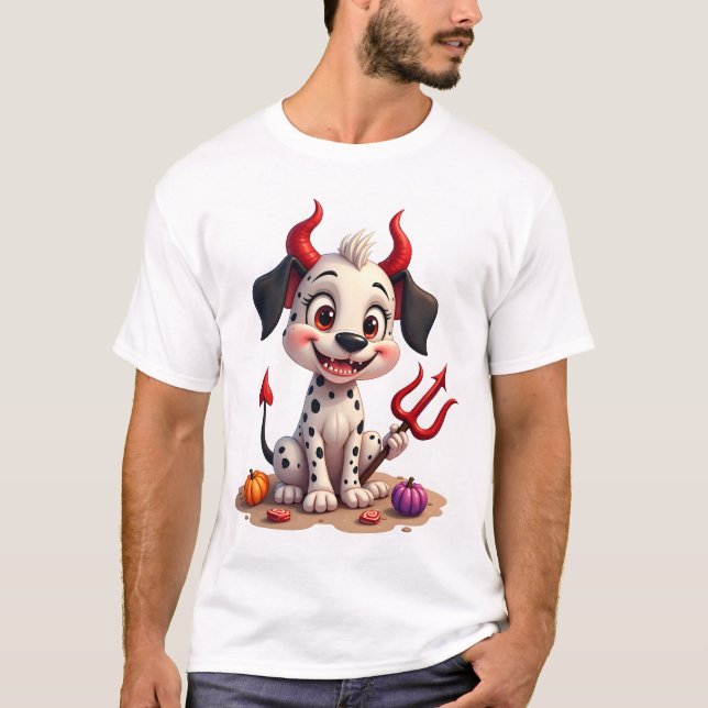 T-shirt Devil Dalmatian Mischief (Devant)