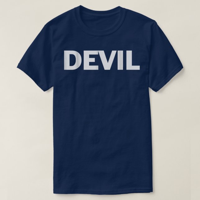 T-shirt Devil Lazy Halloween Costume Funny T 1752 (Design devant)