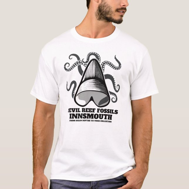 T-shirt Devil Reef Shark Teeth Trader Innsmouth (Devant)