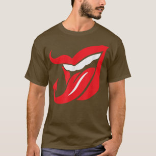 T-shirt Devil Tongue Lazy Halloween Costume d'effroi Dépla