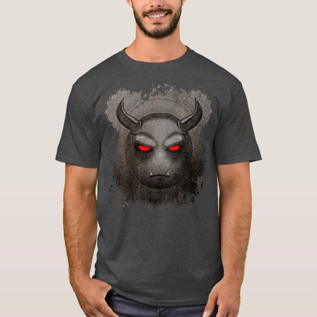 T-shirt Devilmoji Vintage (Devant)