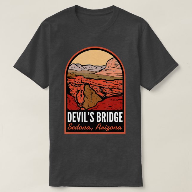 T-shirt Devils Bridge Sedona Arizona  (Design devant)
