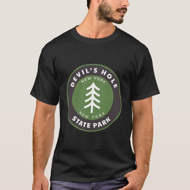 T-shirt Devil'S Hole State Park New York Ny Forest Tree Va (Devant)