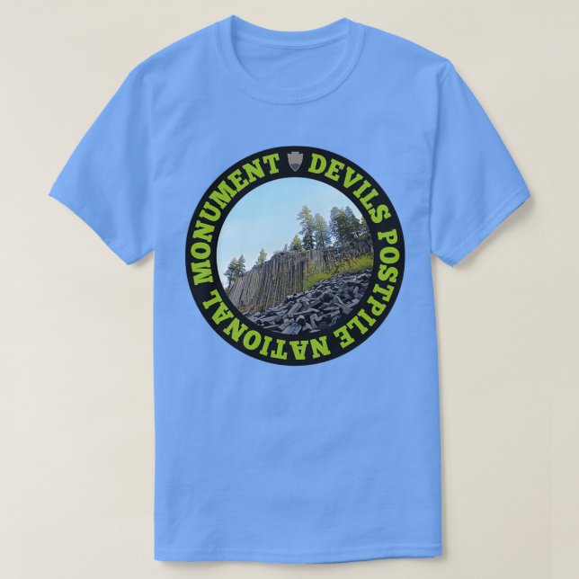 T-shirt Devils Postpile Cercle Monument National  (Design devant)