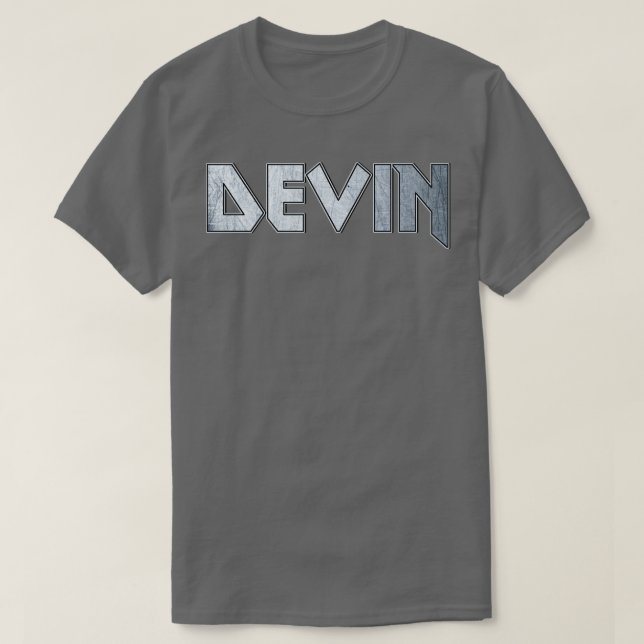 T-shirt Dévin métallique lourd (Design devant)