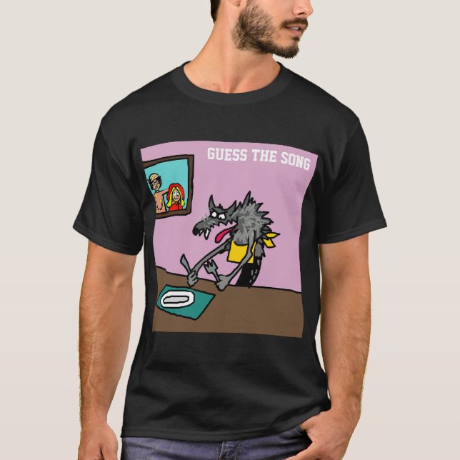 T-shirt Devine La Chanson Affamé Comme Le Loup (Devant)