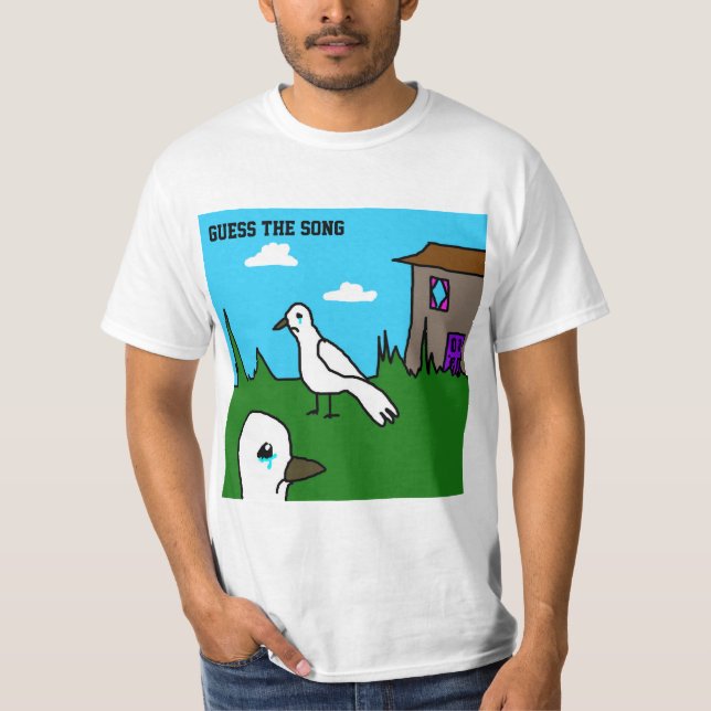 T-Shirt Devine La Chanson Quand les colombes pleur (Devant)