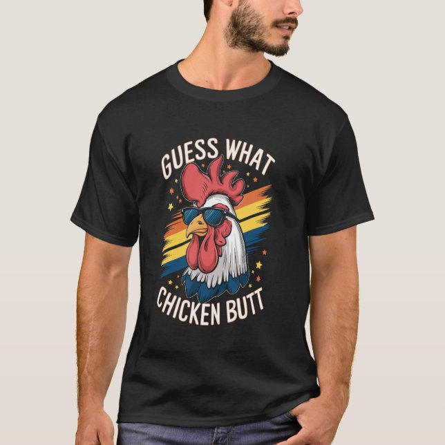 T-shirt Devine quoi cul de poulet ! (Devant)