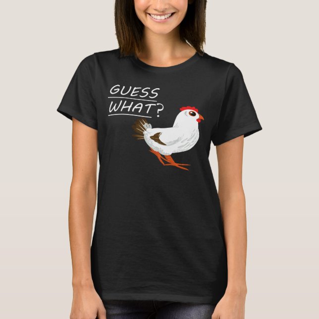 T-shirt Devine quoi cul de poulet poulet (Devant)