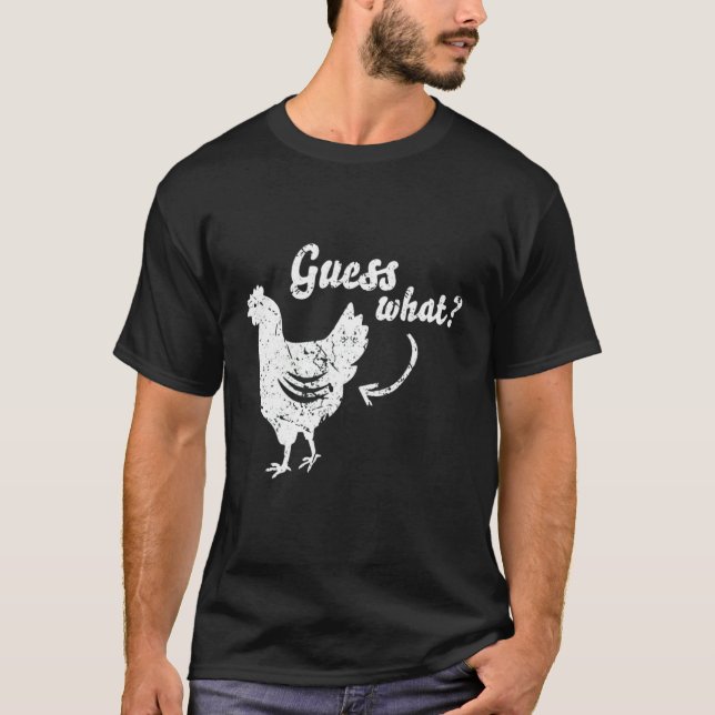 T-shirt Devine quoi Cul de Poulet  Poulet  3 (Devant)