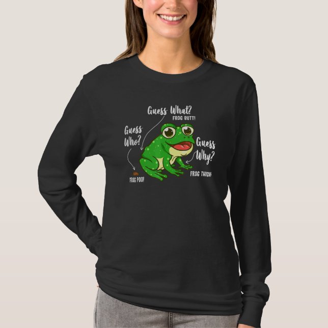 T-shirt Devinez Ce Beurre De Grenouille Pour Fille Et Garç (Devant)