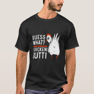 T-shirt Devinez Ce Beurre De Poulet Blanc Plaisanterie De