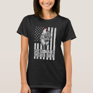 T-shirt Devinez Ce Beurre De Poulet Plaisanterie Retro Vin