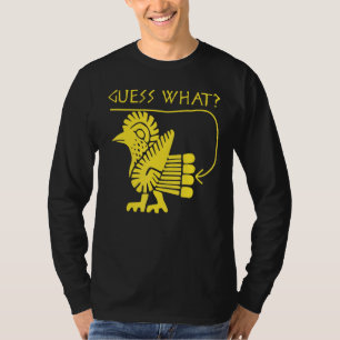 T-shirt Devinez Ce Bouton De Poulet Classique