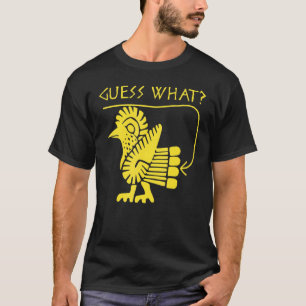 T-shirt Devinez Ce Bouton De Poulet Classique