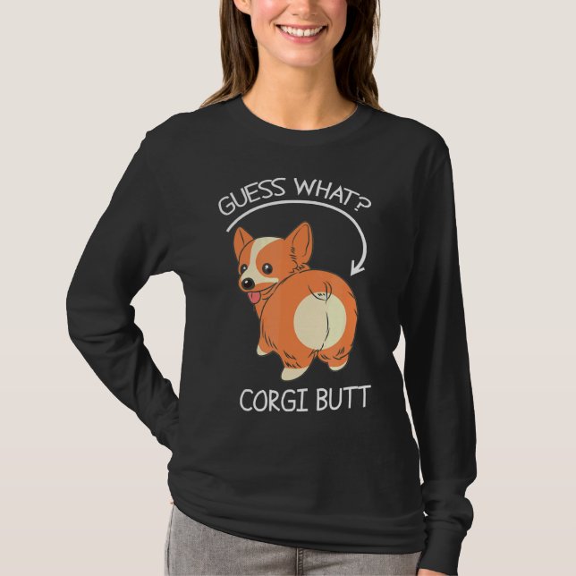 T-shirt Devinez ce Corgi Butt (Devant)