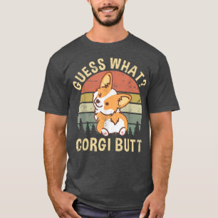 T-shirt Devinez Ce Corgi Butt Funny Corgi Chien Cadeau Pun