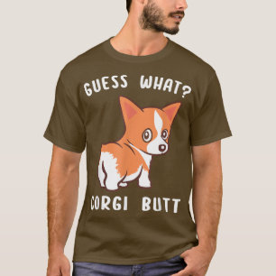 T-shirt Devinez Ce Corgi Butt Funny Corgi Chien Pun Cadeau
