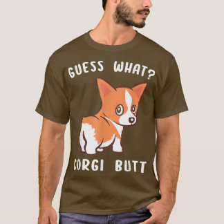 T-shirt Devinez Ce Corgi Butt Funny Corgi Chien Pun Cadeau