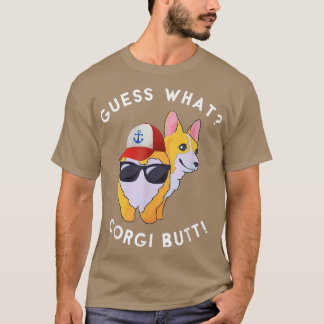 T-shirt Devinez Ce Corgi Butt Funny Dog Lover