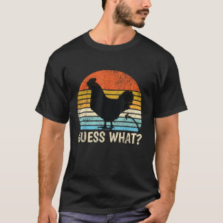 T-shirt Devinez ce poulet Butt ferme plaisanterie Drôle Po