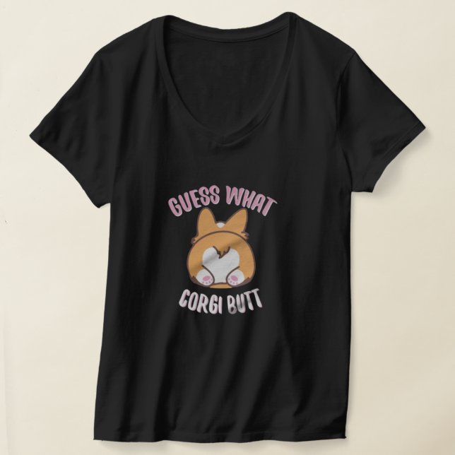 T-shirt DEVINEZ CE QUE Corgi Butt (Poser)