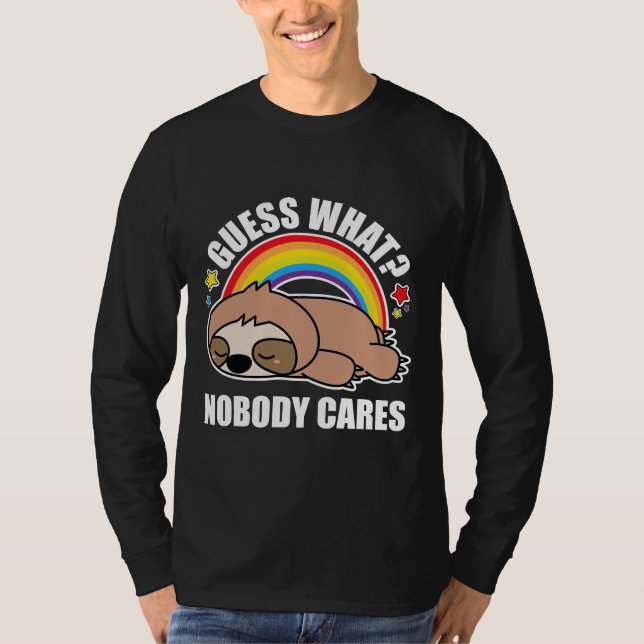 T-shirt Devinez ce que personne s'en fiche Funny mème Slot (Devant)