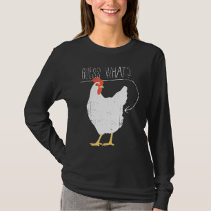 T-shirt Devinez ce que poulets bouton