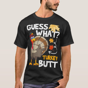 T-shirt Devinez Ce Que Turquie Thanksgiving Automne Vacanc