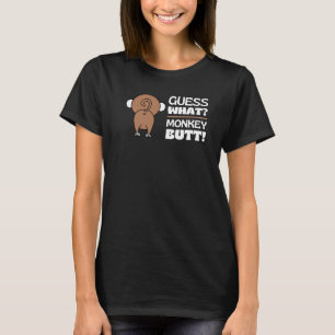 T-shirt Devinez ce singe Butt Monkey's Butts Monkey's Monk
