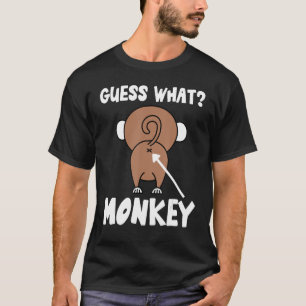 T-shirt Devinez ce singe Butt Singe Butts Singe Jok